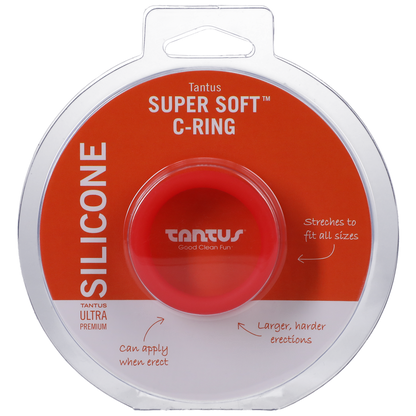 Super Soft male Ring Red – Rechargeable, Discreet, Intimate Wellness Accessory – Quiet, Rechargeable, Waterproof, Couples & Solo Use, Discreet Intimate Wellness Accessory