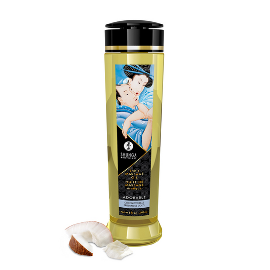 Massage Oils - Coconut Thrills – Rechargeable, Discreet, Intimate Wellness Accessory – Quiet, Rechargeable, Waterproof, Couples & Solo Use, Discreet Intimate Wellness Accessory