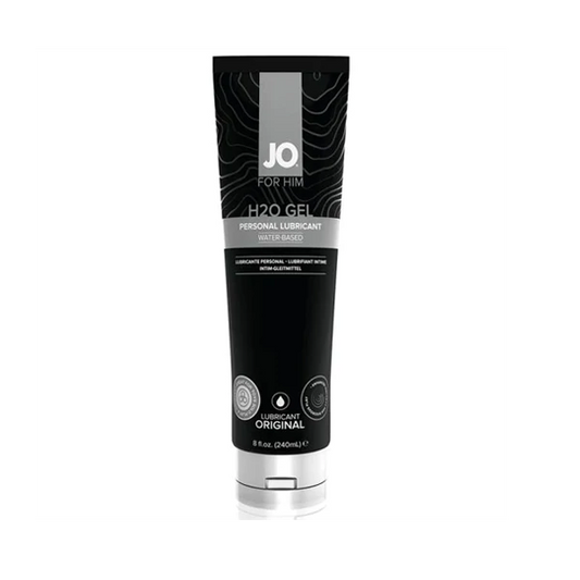 Jo For Him H2O Gel Original Water-Based Personal Lubricant personal lubricant 8 fl. oz. / 240 ml – Rechargeable, Discreet, Intimate Wellness Accessory – Quiet, Rechargeable, Waterproof, Couples & Solo Use, Discreet Intimate Wellness Accessory