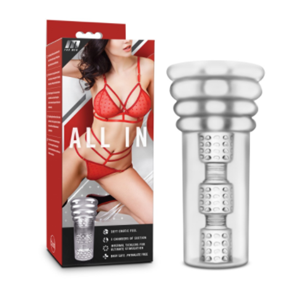 All In - Clear – Rechargeable, Discreet, Intimate Wellness Accessory – Quiet, Rechargeable, Waterproof, Couples & Solo Use, Discreet Intimate Wellness Accessory