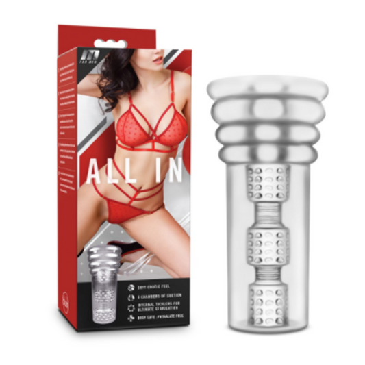All In - Clear – Rechargeable, Discreet, Intimate Wellness Accessory – Quiet, Rechargeable, Waterproof, Couples & Solo Use, Discreet Intimate Wellness Accessory