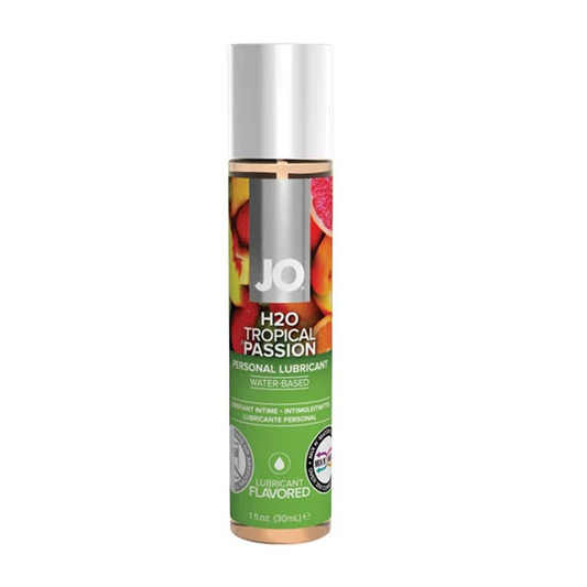 JO H2O Flavoured Lubricant Tropical 1oz – Rechargeable, Discreet, Intimate Wellness Accessory – Quiet, Rechargeable, Waterproof, Couples & Solo Use, Discreet Intimate Wellness Accessory