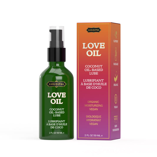 Love Oil (coconut oil based) 2 fl oz/59 ml – Rechargeable, Discreet, Intimate Wellness Accessory – Quiet, Rechargeable, Waterproof, Couples & Solo Use, Discreet Intimate Wellness Accessory
