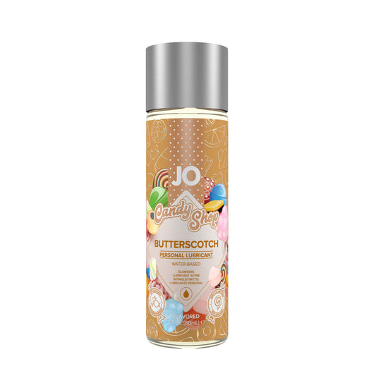 JO Candy Shop - Butterscotch - Lubricant 2 floz / 60 mL – Rechargeable, Discreet, Intimate Wellness Accessory – Quiet, Rechargeable, Waterproof, Couples & Solo Use, Discreet Intimate Wellness Accessory