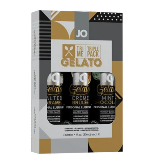 JO tri-Me Triple Pack - Gelato – Rechargeable, Discreet, Intimate Wellness Accessory – Quiet, Rechargeable, Waterproof, Couples & Solo Use, Discreet Intimate Wellness Accessory