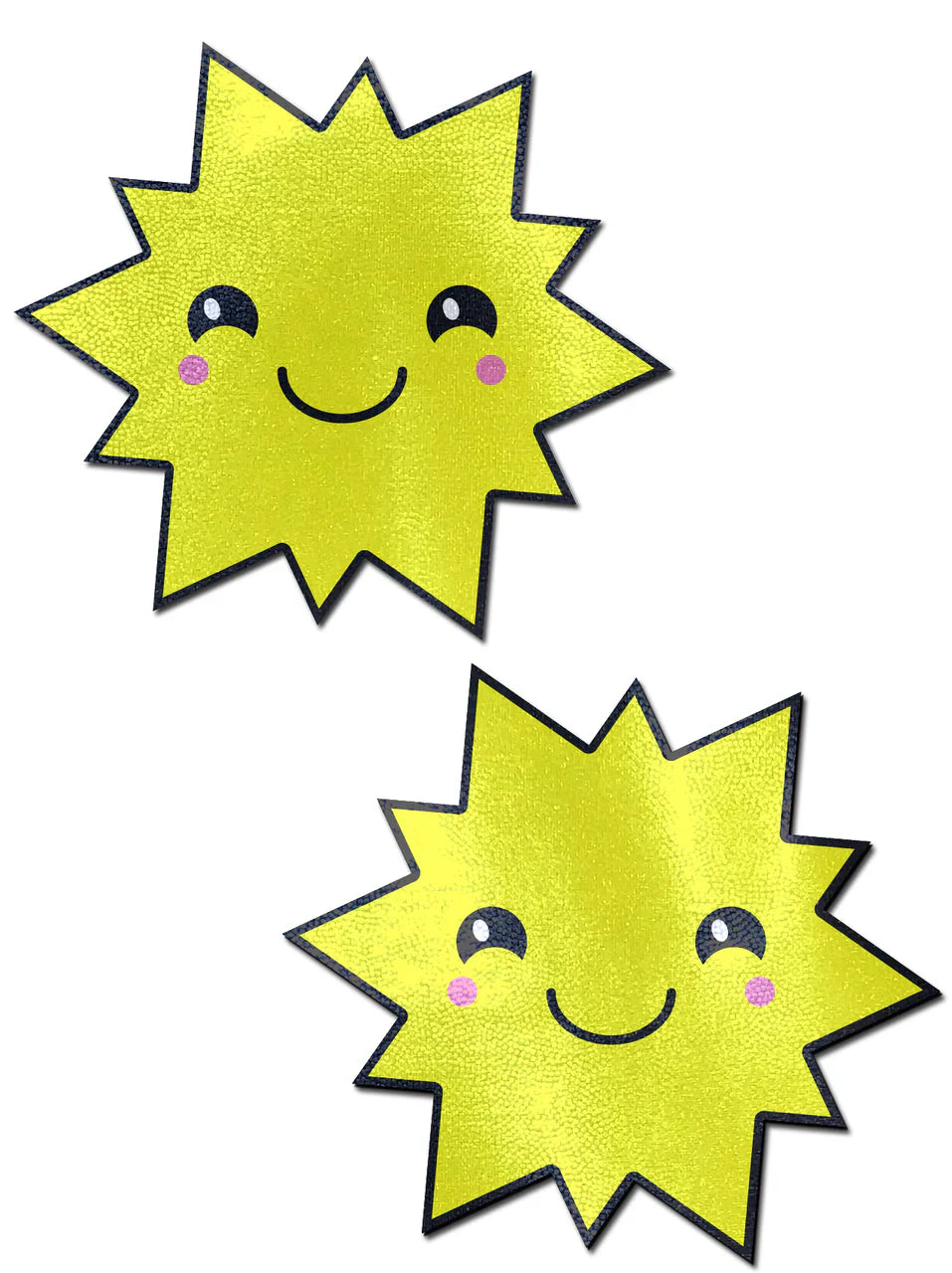 Sunny Happy Kawaii Sun Pasties * – Rechargeable, Discreet, Intimate Wellness Accessory – Quiet, Rechargeable, Waterproof, Couples & Solo Use, Discreet Intimate Wellness Accessory