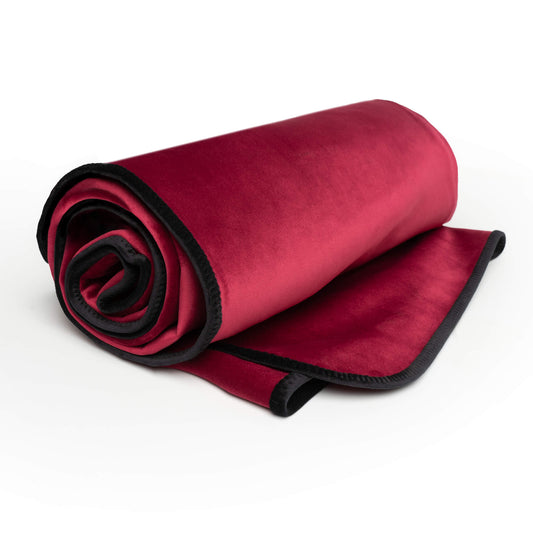 Fascinator Lush Throw  Merlot Microvelvet - King Size – Rechargeable, Discreet, Intimate Wellness Accessory – Quiet, Rechargeable, Waterproof, Couples & Solo Use, Discreet Intimate Wellness Accessory