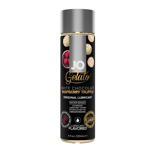 JO Gelato White Chocolate Raspberry Truffle 1oz – Rechargeable, Discreet, Intimate Wellness Accessory – Quiet, Rechargeable, Waterproof, Couples & Solo Use, Discreet Intimate Wellness Accessory