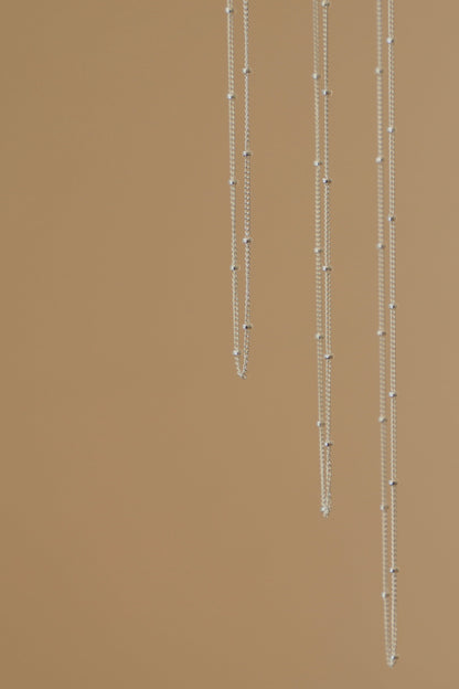 STERLING SILVER SATELLITE CABLE CHAIN