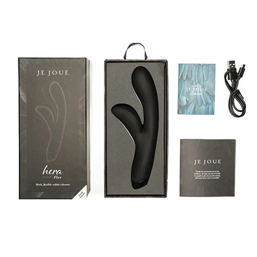Hera Flex Black – Rechargeable, Discreet, Intimate Wellness Accessory – Quiet, Rechargeable, Waterproof, Couples & Solo Use, Discreet Intimate Wellness Accessory