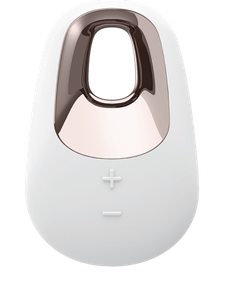 White Temptation - White, Brass – Rechargeable, Discreet, Intimate Wellness Accessory – Quiet, Rechargeable, Waterproof, Couples & Solo Use, Discreet Intimate Wellness Accessory