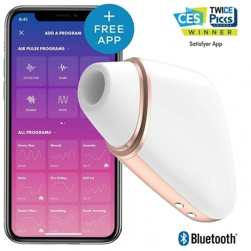Love triangle - White – Rechargeable, Discreet, Intimate Wellness Accessory – Quiet, Rechargeable, Waterproof, Couples & Solo Use, Discreet Intimate Wellness Accessory