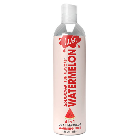 Fun Flavours Watermelon 4 Fl. Oz. / 118 ml – Rechargeable, Discreet, Intimate Wellness Accessory – Quiet, Rechargeable, Waterproof, Couples & Solo Use, Discreet Intimate Wellness Accessory