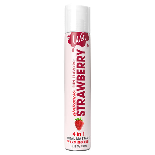 Fun Flavours Strawberry 1 Fl. Oz. / 30 ml – Rechargeable, Discreet, Intimate Wellness Accessory – Quiet, Rechargeable, Waterproof, Couples & Solo Use, Discreet Intimate Wellness Accessory
