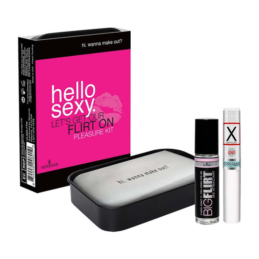 Hello Sexy - Let's Get Our Flirt On Kit* – Rechargeable, Discreet, Intimate Wellness Accessory – Quiet, Rechargeable, Waterproof, Couples & Solo Use, Discreet Intimate Wellness Accessory