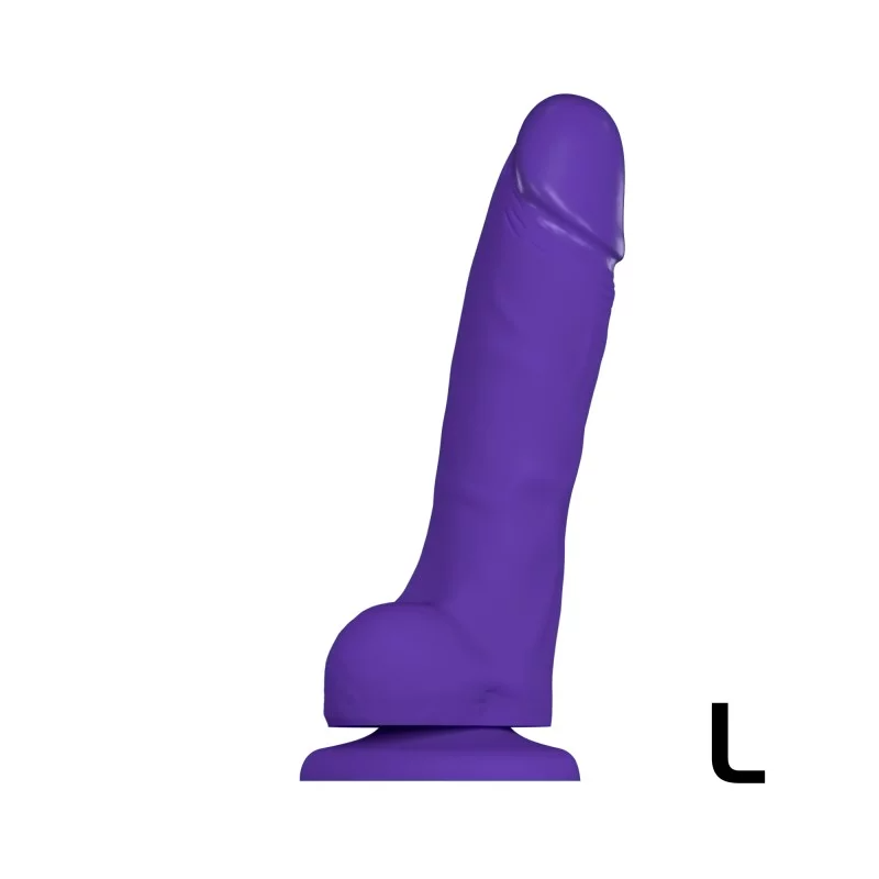 SOFT REALISTIC personal massager PURPLE - L – Rechargeable, Discreet, Intimate Wellness Accessory – Quiet, Rechargeable, Waterproof, Couples & Solo Use, Discreet Intimate Wellness Accessory