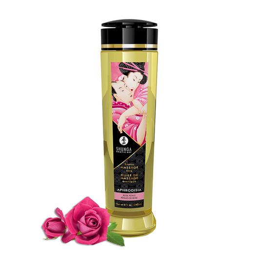 Massage Oils - Aphrodisia / Roses – Rechargeable, Discreet, Intimate Wellness Accessory – Quiet, Rechargeable, Waterproof, Couples & Solo Use, Discreet Intimate Wellness Accessory