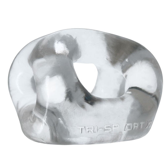 TRI-SPORT XL thicker 3-ring cocksling CLEAR – Rechargeable, Discreet, Intimate Wellness Accessory – Quiet, Rechargeable, Waterproof, Couples & Solo Use, Discreet Intimate Wellness Accessory