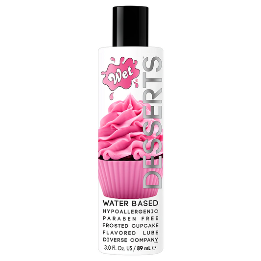 Desserts Frosted Cupcake 3oz – Rechargeable, Discreet, Intimate Wellness Accessory – Quiet, Rechargeable, Waterproof, Couples & Solo Use, Discreet Intimate Wellness Accessory