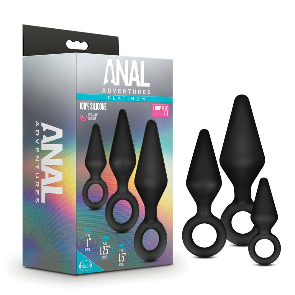 backdoor Adventure - Silicone Loop Plug Kit – Rechargeable, Discreet, Intimate Wellness Accessory – Quiet, Rechargeable, Waterproof, Couples & Solo Use, Discreet Intimate Wellness Accessory