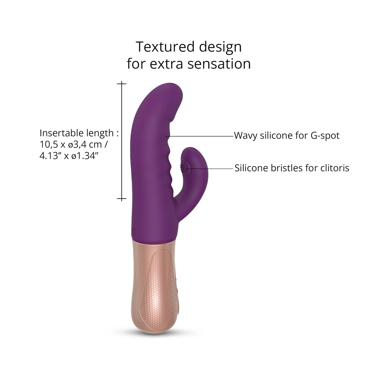 SASSY BUNNY - PURPLE RAIN – Rechargeable, Discreet, Intimate Wellness Accessory – Quiet, Rechargeable, Waterproof, Couples & Solo Use, Discreet Intimate Wellness Accessory