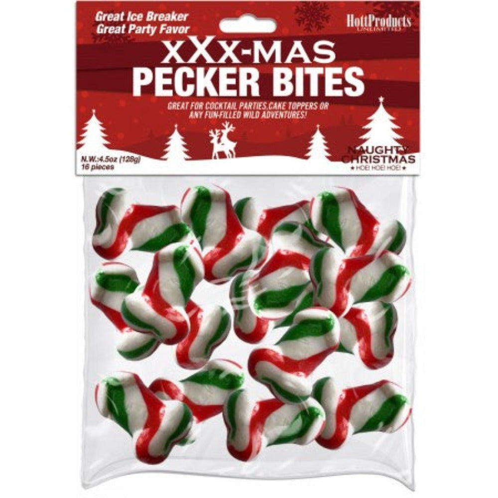XXX-Mas Pecker Bites Hard Candies 16pcs* – Rechargeable, Discreet, Intimate Wellness Accessory – Quiet, Rechargeable, Waterproof, Couples & Solo Use, Discreet Intimate Wellness Accessory