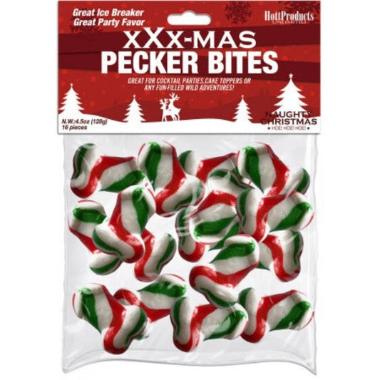 XXX-Mas Pecker Bites Hard Candies 16pcs* – Rechargeable, Discreet, Intimate Wellness Accessory – Quiet, Rechargeable, Waterproof, Couples & Solo Use, Discreet Intimate Wellness Accessory
