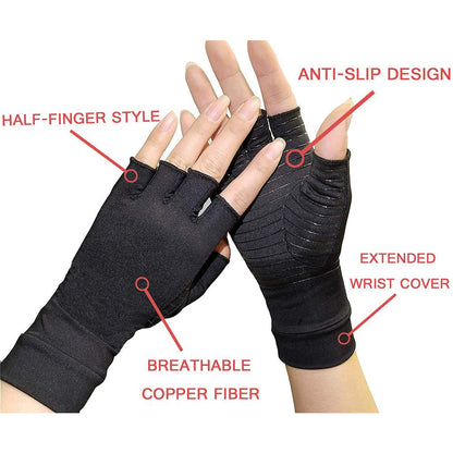 Compression Arthritis Glove Unisex Joint Pain Relief Half Finger Brace – Rechargeable, Discreet, Intimate Wellness Accessory – Quiet, Rechargeable, Waterproof, Couples & Solo Use, Discreet Intimate Wellness Accessory