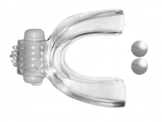 Tongue Star Tongue Vibe - Clear – Rechargeable, Discreet, Intimate Wellness Accessory – Quiet, Rechargeable, Waterproof, Couples & Solo Use, Discreet Intimate Wellness Accessory