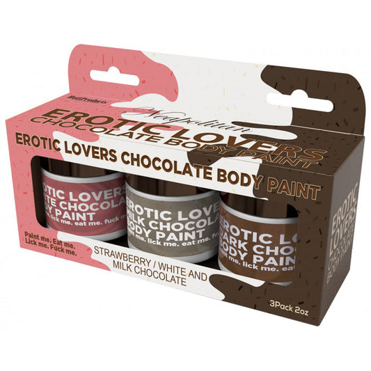 Chocolate Lovers Neapolitan Body Paints – Rechargeable, Discreet, Intimate Wellness Accessory – Quiet, Rechargeable, Waterproof, Couples & Solo Use, Discreet Intimate Wellness Accessory