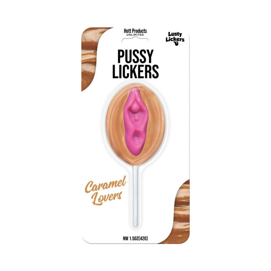 Lusty Lickers female Pop - Caramel – Rechargeable, Discreet, Intimate Wellness Accessory – Quiet, Rechargeable, Waterproof, Couples & Solo Use, Discreet Intimate Wellness Accessory