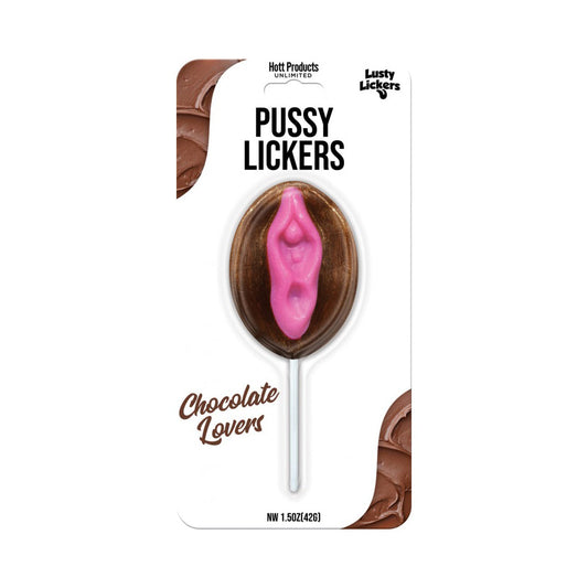 Lusty Lickers female Pop - Chocolate – Rechargeable, Discreet, Intimate Wellness Accessory – Quiet, Rechargeable, Waterproof, Couples & Solo Use, Discreet Intimate Wellness Accessory