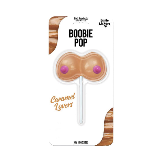 Lusty Lickers Boobie Pop - Caramel – Rechargeable, Discreet, Intimate Wellness Accessory – Quiet, Rechargeable, Waterproof, Couples & Solo Use, Discreet Intimate Wellness Accessory