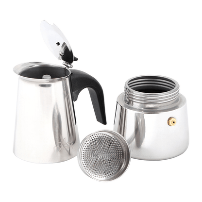 Any Morning Stovetop Espresso Maker Stainless Steel Percolator Coffee