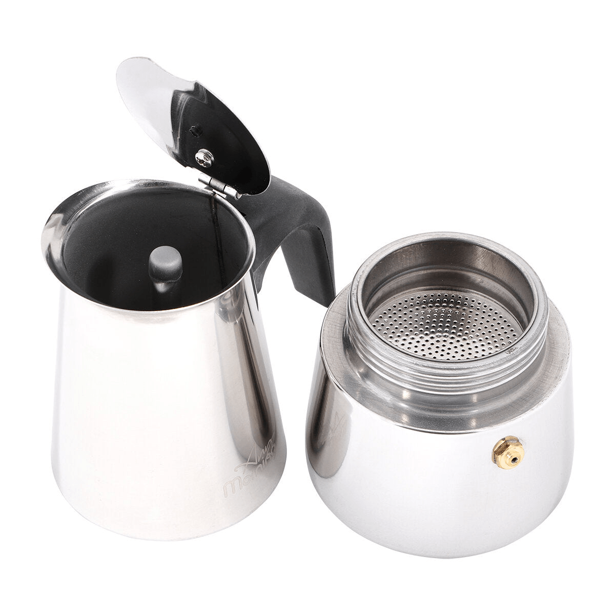 Any Morning Stovetop Espresso Maker Stainless Steel Percolator Coffee