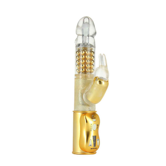 ORGASMIC RABBIT GOLD – Rechargeable, Discreet, Intimate Wellness Accessory – Quiet, Rechargeable, Waterproof, Couples & Solo Use, Discreet Intimate Wellness Accessory