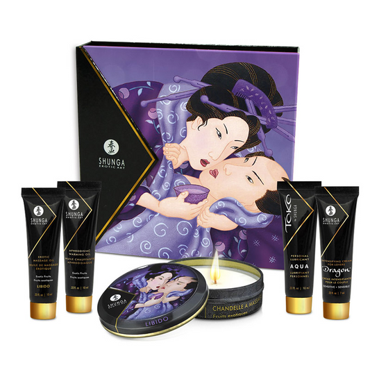 Luxury Gift Sets - Geisha's Secret Kit Exotic Fruits – Rechargeable, Discreet, Intimate Wellness Accessory – Quiet, Rechargeable, Waterproof, Couples & Solo Use, Discreet Intimate Wellness Accessory