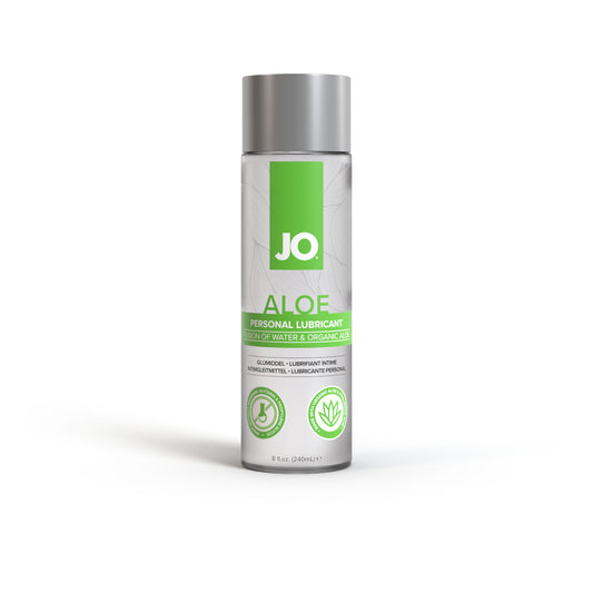 JO Waterbased Aloe - Lubricant - Original - 8floz / 236mL – Rechargeable, Discreet, Intimate Wellness Accessory – Quiet, Rechargeable, Waterproof, Couples & Solo Use, Discreet Intimate Wellness Accessory