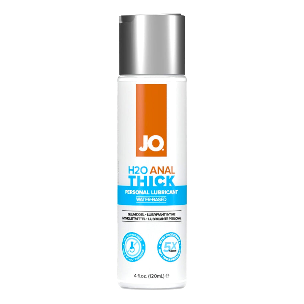 JO H2O backdoor Thick - 4 oz / 120 mL – Rechargeable, Discreet, Intimate Wellness Accessory – Quiet, Rechargeable, Waterproof, Couples & Solo Use, Discreet Intimate Wellness Accessory