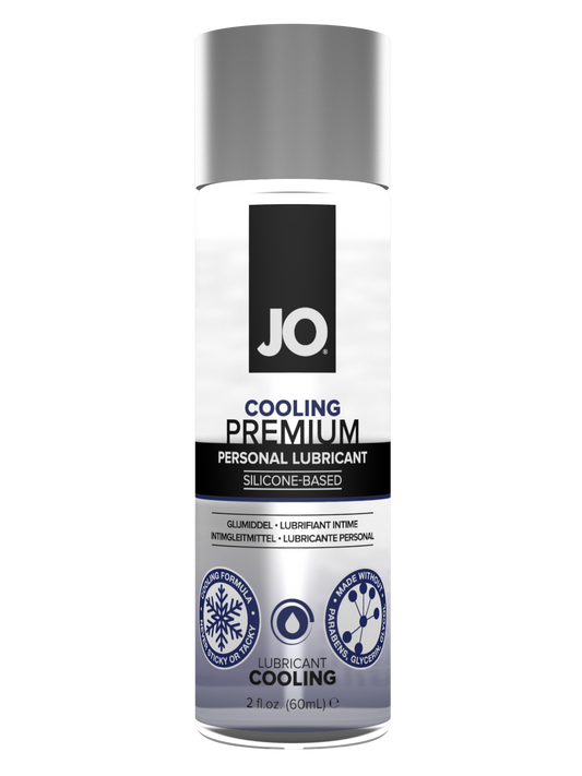 JO Premium  Silicone - Cooling - Lubricant 2 fl oz / 60 mL – Rechargeable, Discreet, Intimate Wellness Accessory – Quiet, Rechargeable, Waterproof, Couples & Solo Use, Discreet Intimate Wellness Accessory