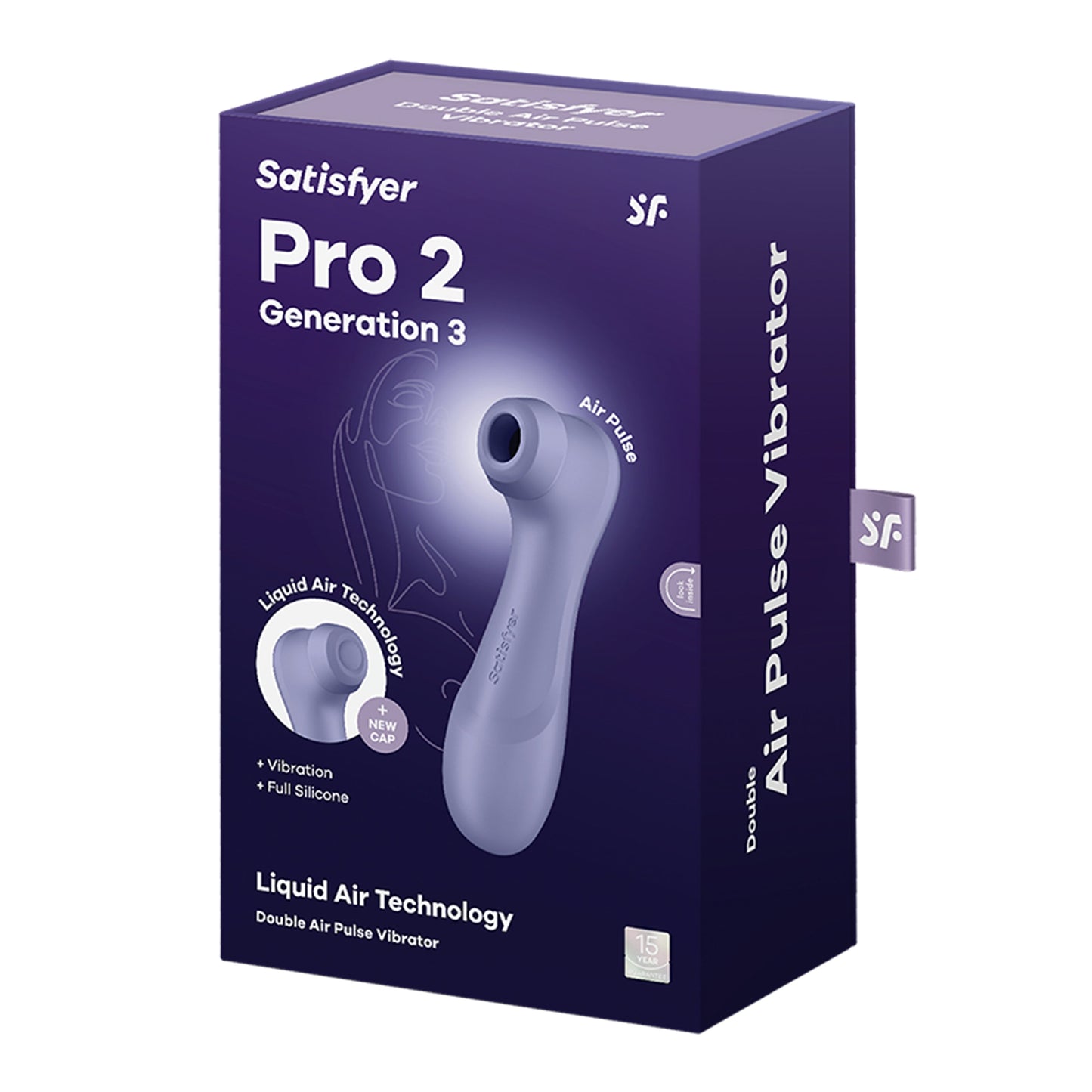 Pro 2 Generation 3 - Lilac – Rechargeable, Discreet, Intimate Wellness Accessory – Quiet, Rechargeable, Waterproof, Couples & Solo Use, Discreet Intimate Wellness Accessory