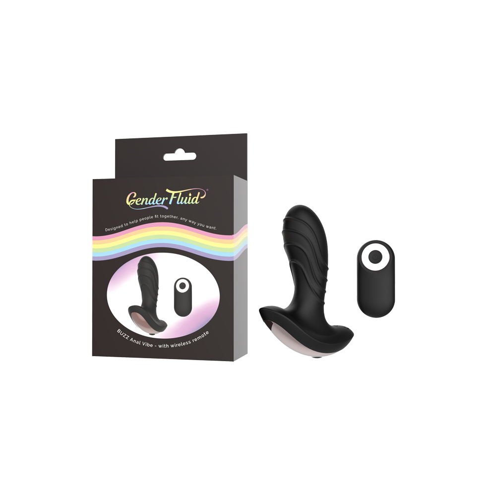 Gender Fluid Buzz Remote backdoor Vibe * – Rechargeable, Discreet, Intimate Wellness Accessory – Quiet, Rechargeable, Waterproof, Couples & Solo Use, Discreet Intimate Wellness Accessory