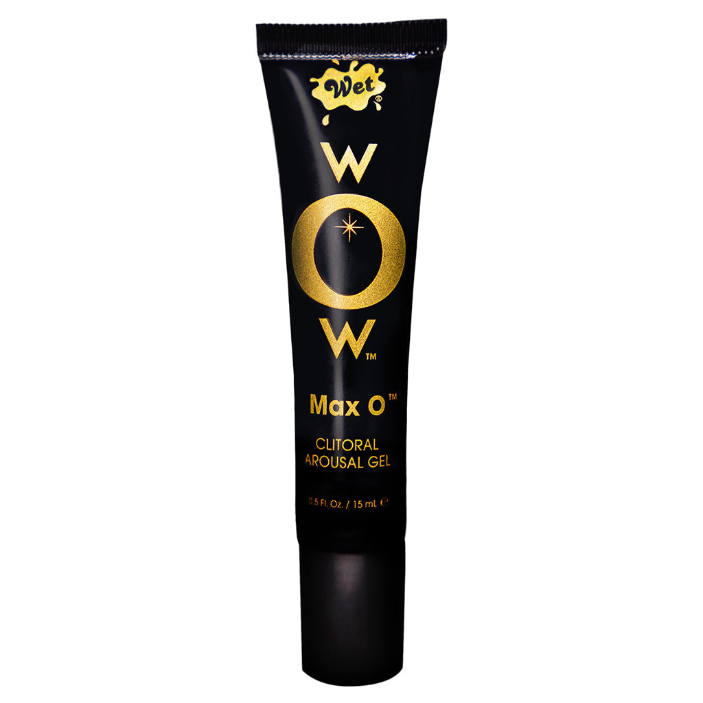 wOw Max O Clitoral Pleasure Gel 0.5 Fl. Oz. / 15 ml – Rechargeable, Discreet, Intimate Wellness Accessory – Quiet, Rechargeable, Waterproof, Couples & Solo Use, Discreet Intimate Wellness Accessory