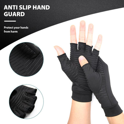 Compression Arthritis Glove Unisex Joint Pain Relief Half Finger Brace – Rechargeable, Discreet, Intimate Wellness Accessory – Quiet, Rechargeable, Waterproof, Couples & Solo Use, Discreet Intimate Wellness Accessory