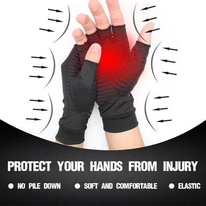 Compression Arthritis Glove Unisex Joint Pain Relief Half Finger Brace – Rechargeable, Discreet, Intimate Wellness Accessory – Quiet, Rechargeable, Waterproof, Couples & Solo Use, Discreet Intimate Wellness Accessory