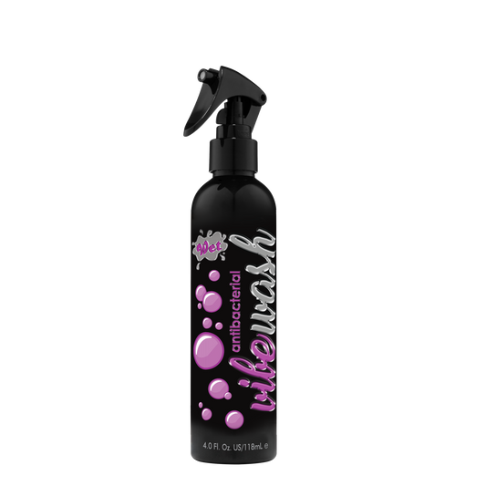 Wet® Antibacterial Vibe Wash™ 4 Fl. Oz. /120mL – Rechargeable, Discreet, Intimate Wellness Accessory – Quiet, Rechargeable, Waterproof, Couples & Solo Use, Discreet Intimate Wellness Accessory