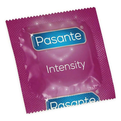 Condoms Pasante Intensity 19 cm 54 mm (3 pcs) – Rechargeable, Discreet, Intimate Wellness Accessory – Quiet, Rechargeable, Waterproof, Couples & Solo Use, Discreet Intimate Wellness Accessory
