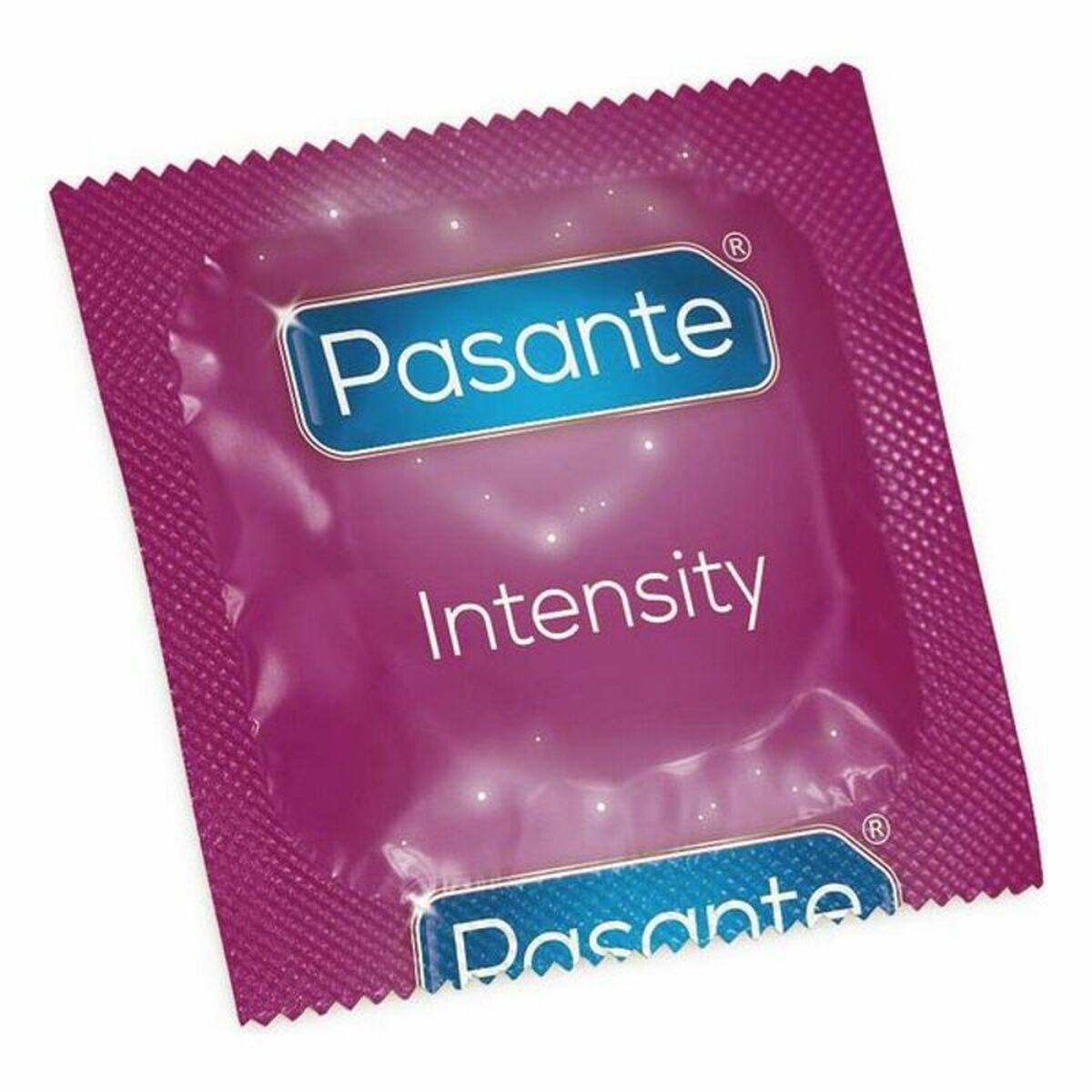 Condoms Pasante Intensity 19 cm 54 mm (3 pcs) – Rechargeable, Discreet, Intimate Wellness Accessory – Quiet, Rechargeable, Waterproof, Couples & Solo Use, Discreet Intimate Wellness Accessory