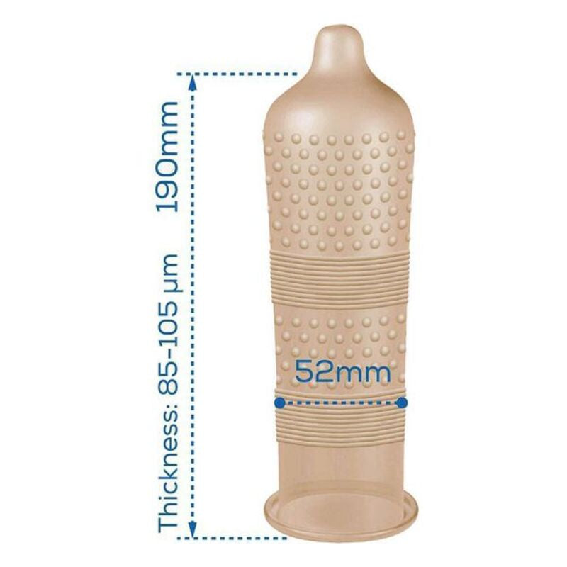 Condoms Pasante Intensity 19 cm 54 mm (3 pcs) – Rechargeable, Discreet, Intimate Wellness Accessory – Quiet, Rechargeable, Waterproof, Couples & Solo Use, Discreet Intimate Wellness Accessory