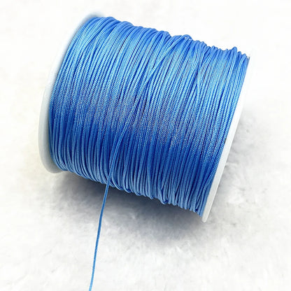 NEW 0.4/0.8/1.0/1.5mm Nylon Cord Thread Chinese Knot Macrame Cord Bracelet Braided String DIY Tassels Beading Shamballa Thread